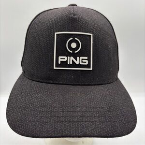 Ping Sensorcool Adjustable Baseball Hat Men OSFM Black/White Golf Hat